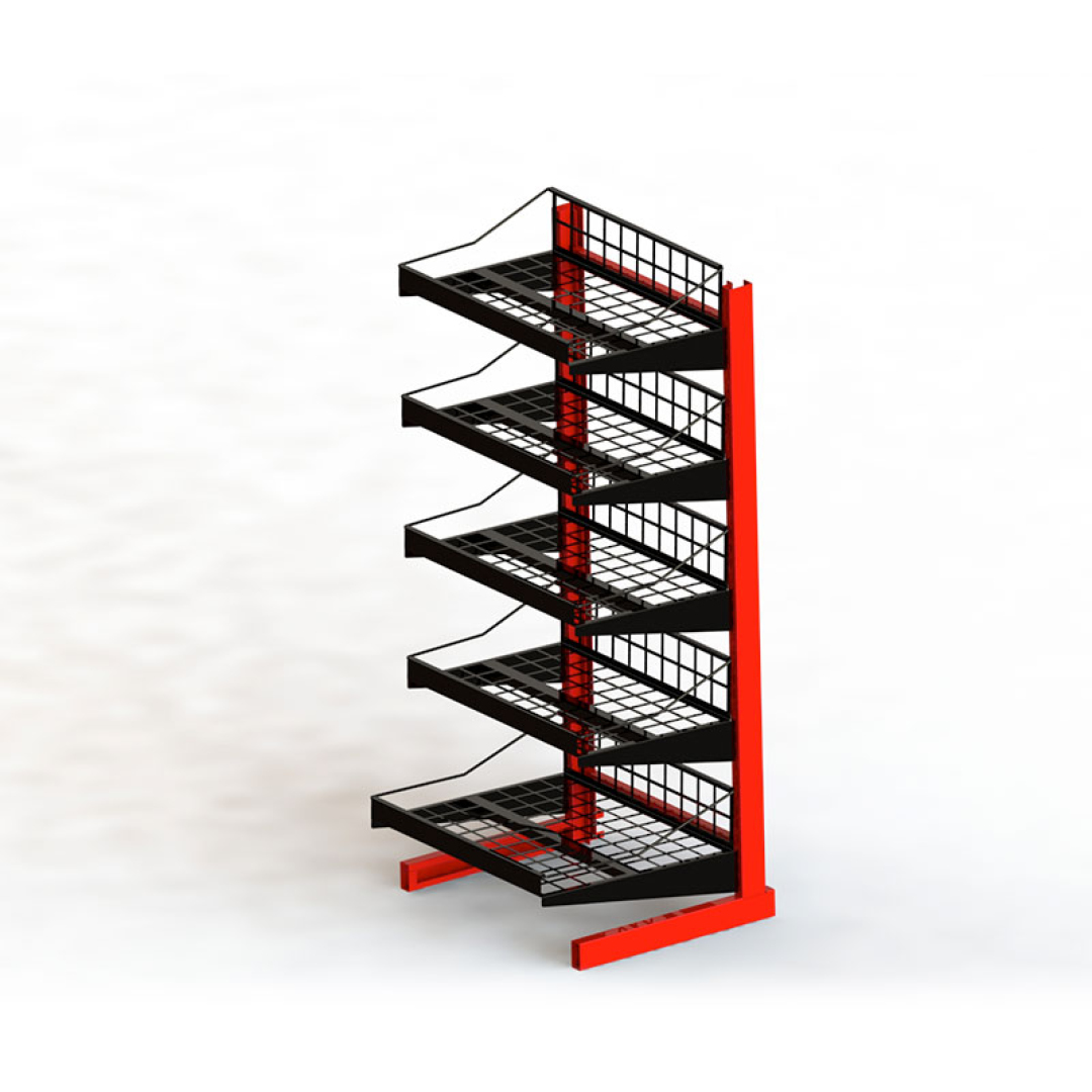 Säädettävä myymäläteline Säädettävä myymäläteline